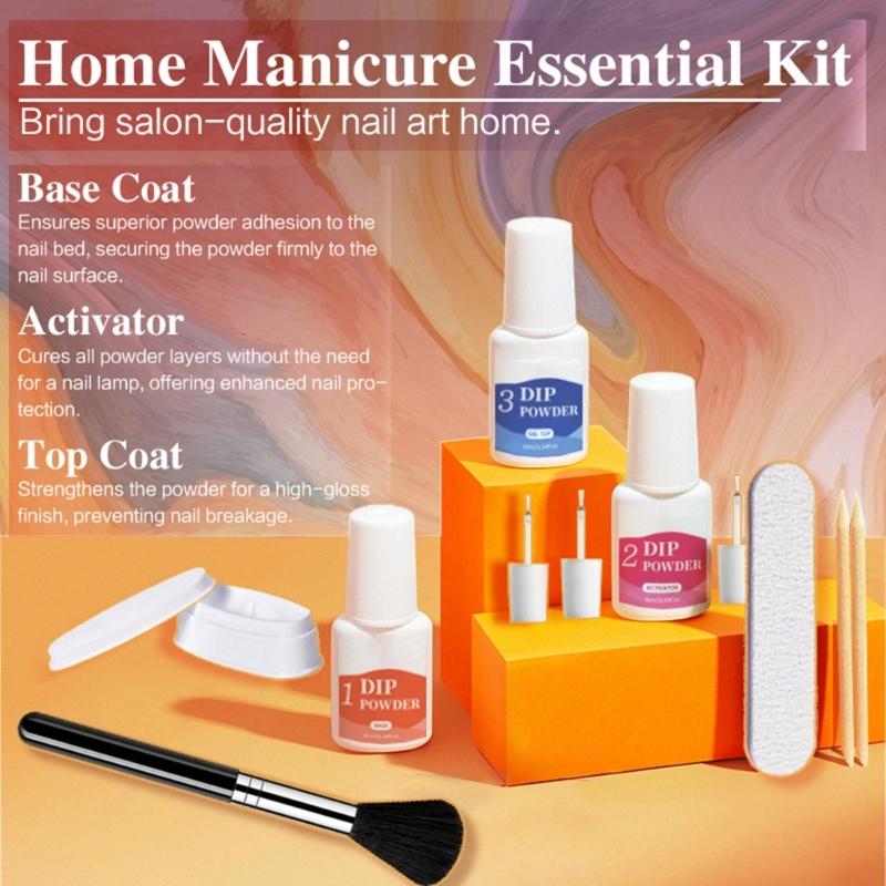 Long Wear Nail Dipping Liquid Powder Kit Featuring Fast Drying Technology And Safe Formula