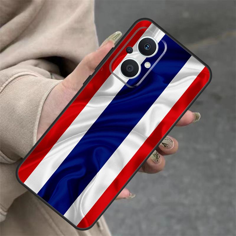 Thailand Flag Map Case For OPPO Reno 14F 13F 12F 11F 10 12 13 14 Pro 7 8 Lite OPPO Find X5 X6 X8 X9 Pro Cover