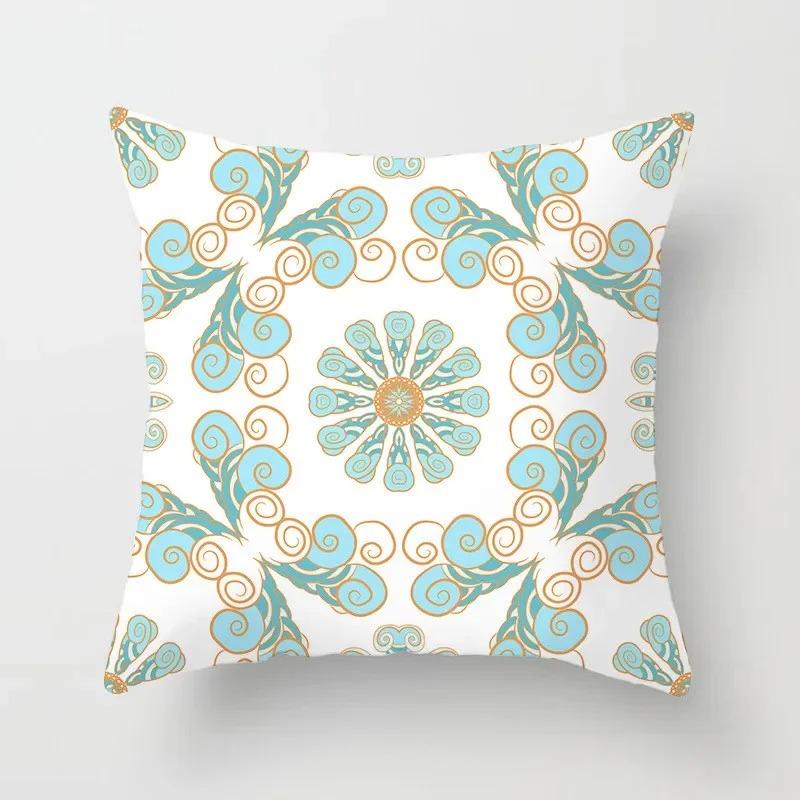 Modern Geometric Print Pillowcase Sofa Lumbar Pillowcase Mint Green Pillowcase Home Decoration Cushion Cover