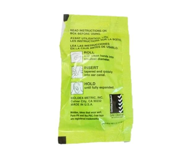 MOLDEX PuraFit Authentic MOLDEX Case Earplugs, 50-Pair Pack,