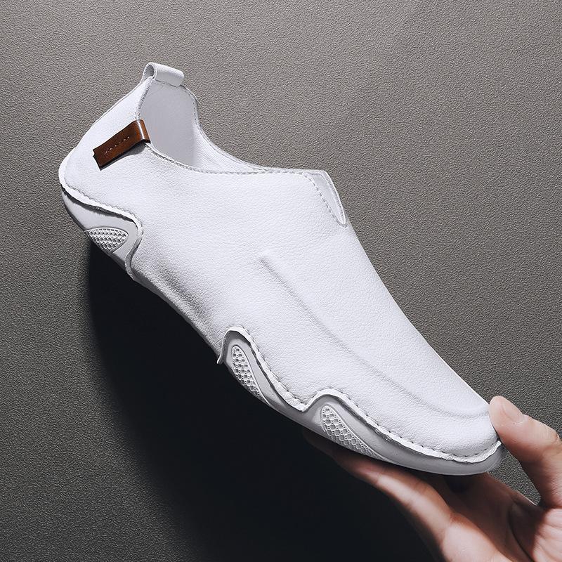 Leather 2026 Men's Formal Shoes Loafers Moccasins Breathable Slip On Lazy Driving Comfortable Soft for Men Plus Size Dress