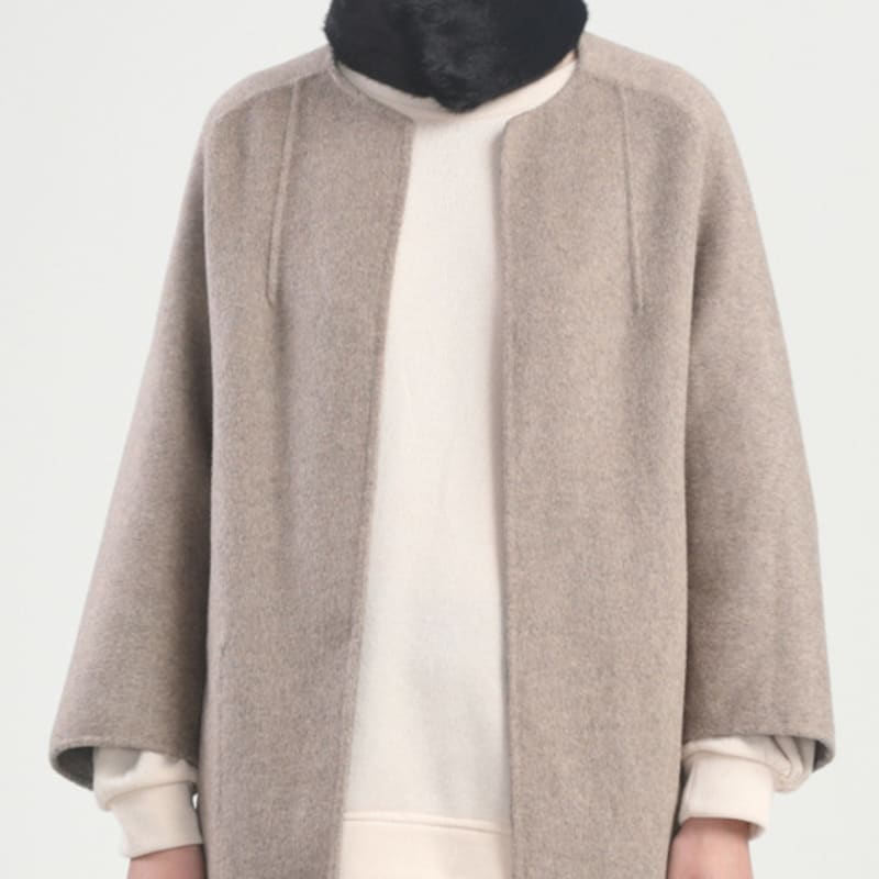 LALA New Magnetic Fur Scarf - Black