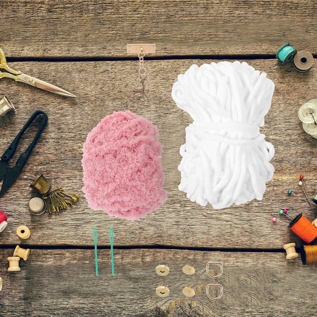 1Set DIY Purse Making Kit Handmade Woven Bag Material Creative Stitch Craft Set for Family Fun Personalized Gift Project