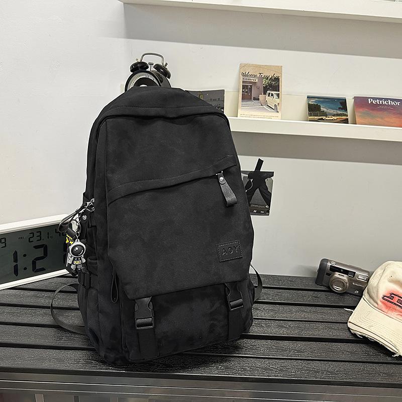 Schoolbag Men's Large Capacity New Travel Backpack Junior High School High School College Birthday Casual Joker Simple Backpack.