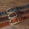 Belt Men's Washed-out Vintage Distressed Pure Cowhide Crack Leather Pin Buckle Trendy Unique Denim Casual Belt Men's