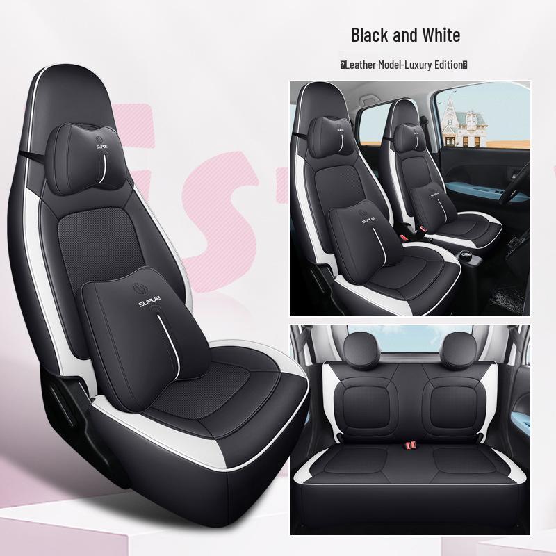 DJGY Lingbao BOX Leather Sports Seat Cushion: Stylish, All-Season Car Seat Cover
