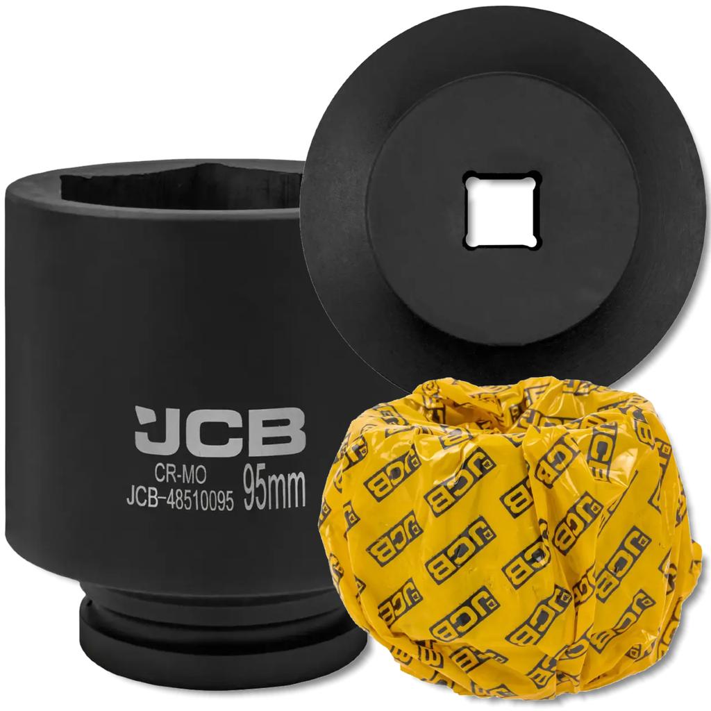 JCB 1" 95mm Deep Impact Socket 6-Point Cr-Mo Socket Wrench