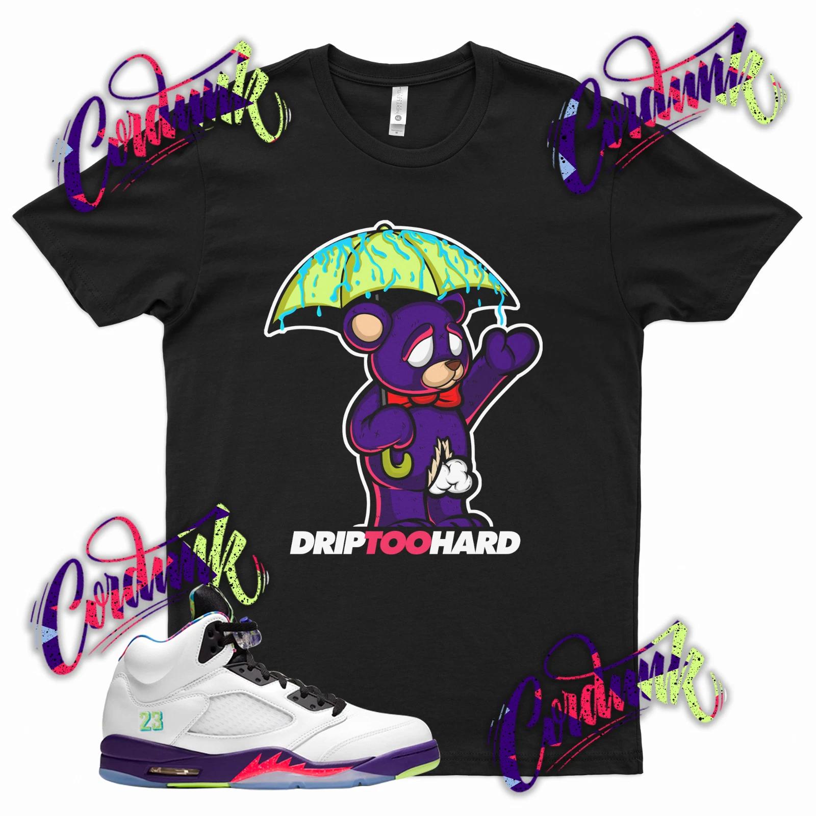Black DRIP TOO HARD T Shirt for J1 5 Alternate Bel Air V Fresh Prince 3XL