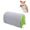 Small Animal Tassel Tunnel Nest Safe Detachable Hideout Tube House for Hamster Guinea Pig Rabbit(Gray Green )
