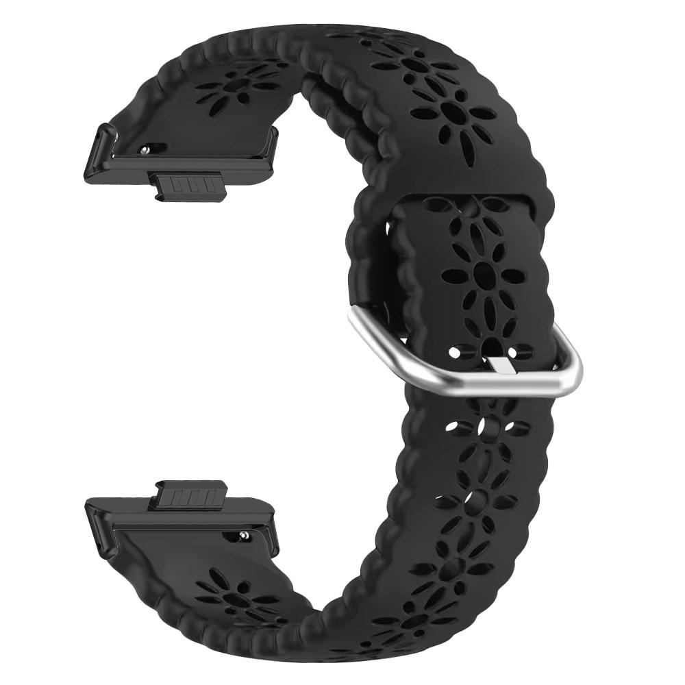 

Silicone Strap Compatible With Huawei Smart Watch Fit 4 Pro Men Women Classic Clasp Bracelet for Huawei Fit 3 4 Two Colors Watch Band Huawei Fit 3 &Black