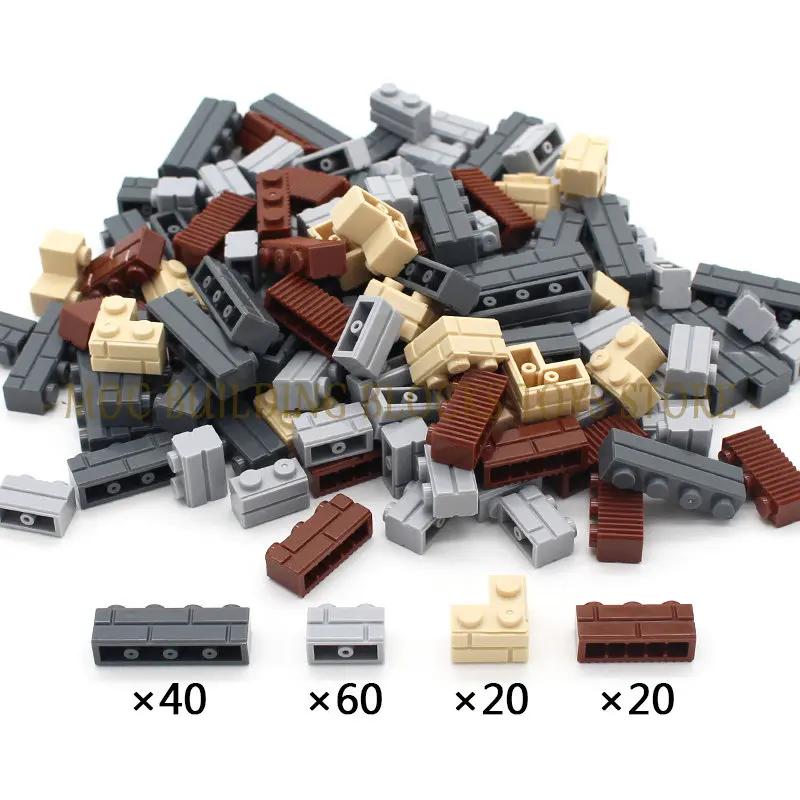 MOC Militärszene Spielzeugzubehör Bausteine Blockbasis Soldaten Armeefiguren Waffe Stacheldraht Sandsäcke Serie