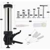 304 Stainless Steel Jerky Gun Handmade Sausage Maker Portable Sausage Stuffer Manual Operation Meat Pusher Kit