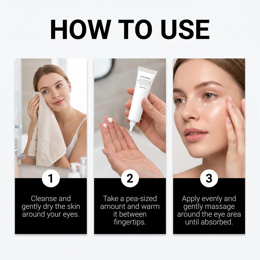 Retinol Wrinkle-Reducing and Firming Eye Cream: Lightweight, Portable, and Compact Formula Ideal for Daily Care Around the Eye Area.