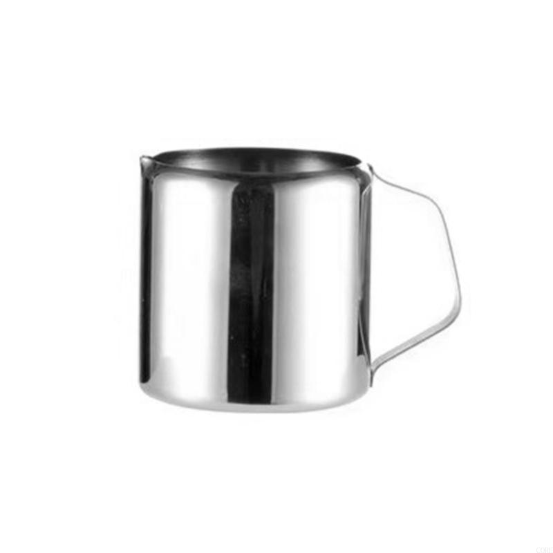 Stainless Steel Espressos Frothing Cup Milk Frother Pitcher Milk Frothing Jugs Latte Pitcher for Home Kitchens and Cafes
