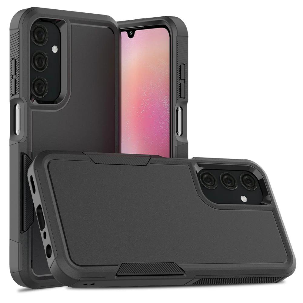 Custodia protettiva ibrida resistente agli urti per Samsung Galaxy A25 5G A35 A55 A15 A05S A14 A24 A54 con telaio in TPU e cover posteriore in plastica