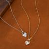 Necklaces Zircon Temperament Collarbone Chain Love Pendant for Women Charms Fashion Vintage Pendant Jewelry Popular Accessories