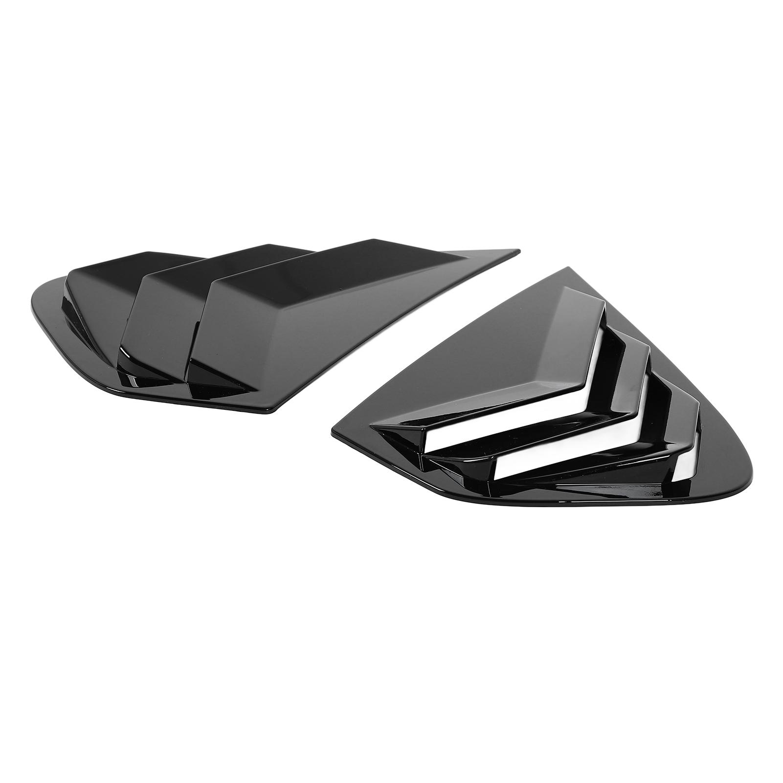 

2 Pcs Rear Side Window Louver Side Window Louvers Shutter Panel Trim for X6 E71 E72 2008 to 2014