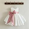 2026 Spring/Autumn Girls' Bowknot Princess Dress - Sweet Formal Birthday Party Outfit