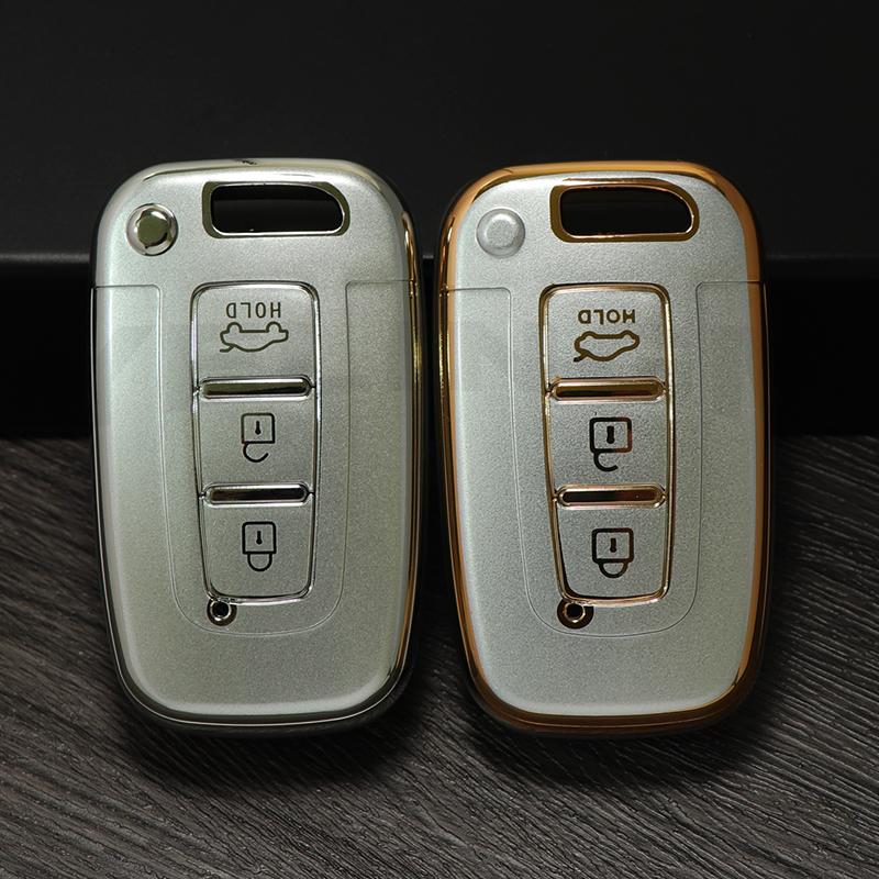Quicksand TPUCar Key Case Cover for KIA RIO K2 K3 Sportage for Hyundai Accent Elantra Solaris HB20 Veloster SR IX35 I30 Keychain