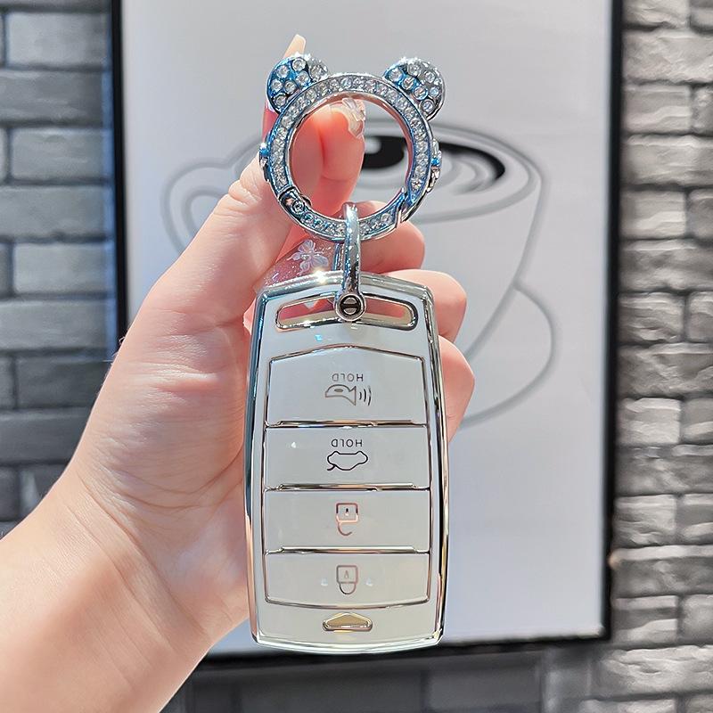 Tpu Car Remote Key Case Cover Protect Shell Fob For Hyundai  Genesis G70 G80 Eq900 G90 3 4 Bottons Accessories