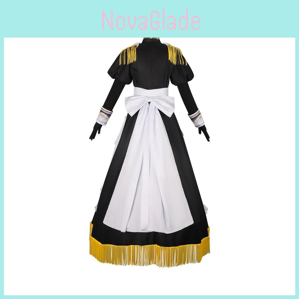 Playing Death Game To Put Food On The Table Cosplay Costume Red Girl Maid Dress For Anime Role Play