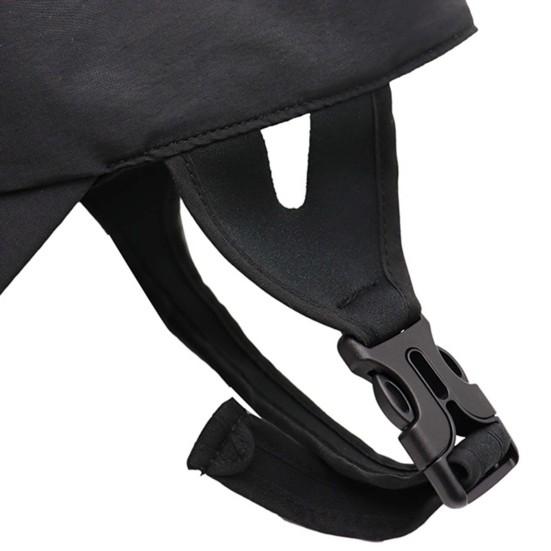 Unisex Sun Hat with Adjustable Buckle Solid Color Sun Protection Caps with Wide Brim Anti-UV Caps for Camping Hiking