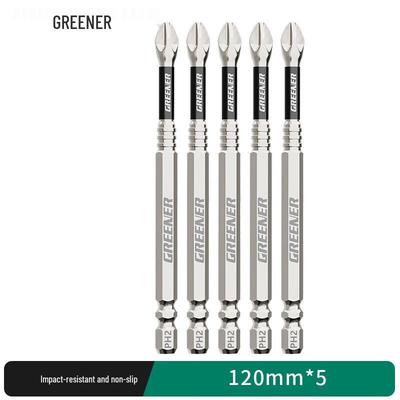 Green Forest Impact Anti-slip Cross Screwdriver Bit Set CN Plug (adapter Included)