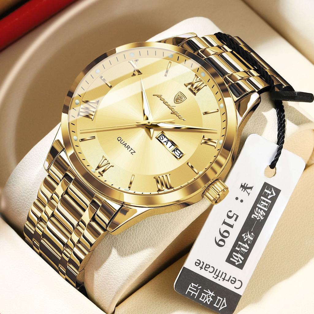 Ultra-Thin Men'S Watch Waterproof Luminous Calendar Watch