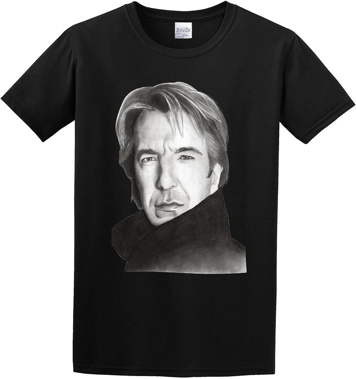 Unisex T-Shirt Gaowee Woalan Rickman Alan Rickman Young Art Black M чёрный