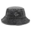 Cappello a Secchiello Lavato in Cotone Personalizzato Cappello da Pesca Vintage per Studenti Protezione Solare Solutore di Problemi all'Aperto Cappellino Regalo Culturale Divertente