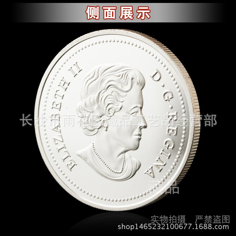 European & American Christmas Snowflake Scene Commemorative Coin: Cartoon Love Lucky Coin Collection