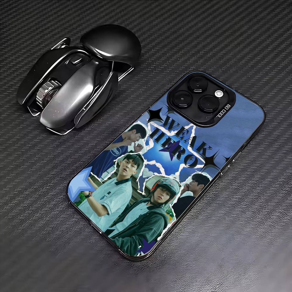 W-Weak hero class wallpaper Phone Case For iPhone17,16,15,14,13,12,11 Plus,Pro Max Colored Silver Plated Inside Cover