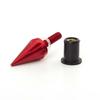 Universal/Red Motorcycle Spike Bolts Windscreen Fairings-License Plate M5 5mm