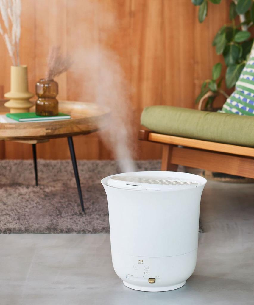 BRUNO JET MIST Plus Large Capacity Ultrasonic Humidifier with a Large Tank, Stylish Design for Rooms Up To 14 Tatami Mats (approx. 14 Tatami Mats),