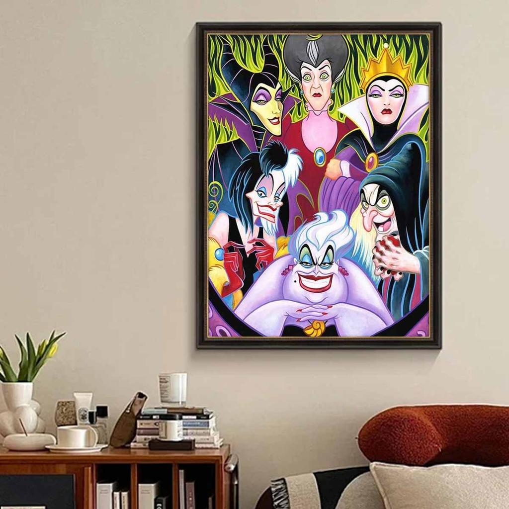 DIY Diamond Painting Villainous Character Cross Stitch Kit Mosaic Art Diamond Painting Full Circle Diamond Home Decoration