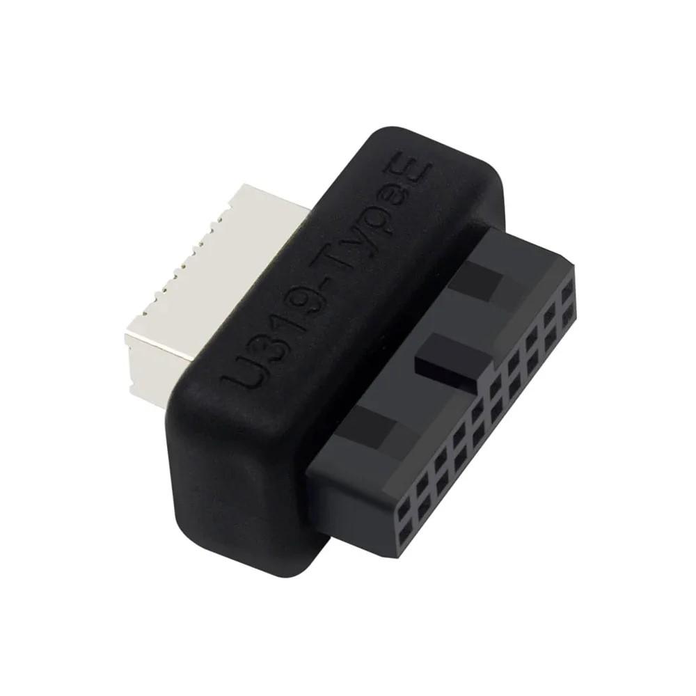USB Front Panel Adapter 19/20Pin Internal Connector for PC Motherboard To USB 3.1/3.2 Type-C Front Socket Key-A Type-E Header