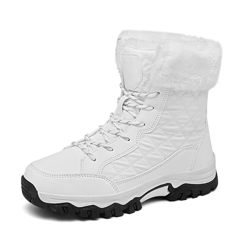

Men Women Winter Casual Outdoor Sports Boots LaceUp Ankle Lace Ups Plush Warm Design Daily Walking Shoes Fashion 36