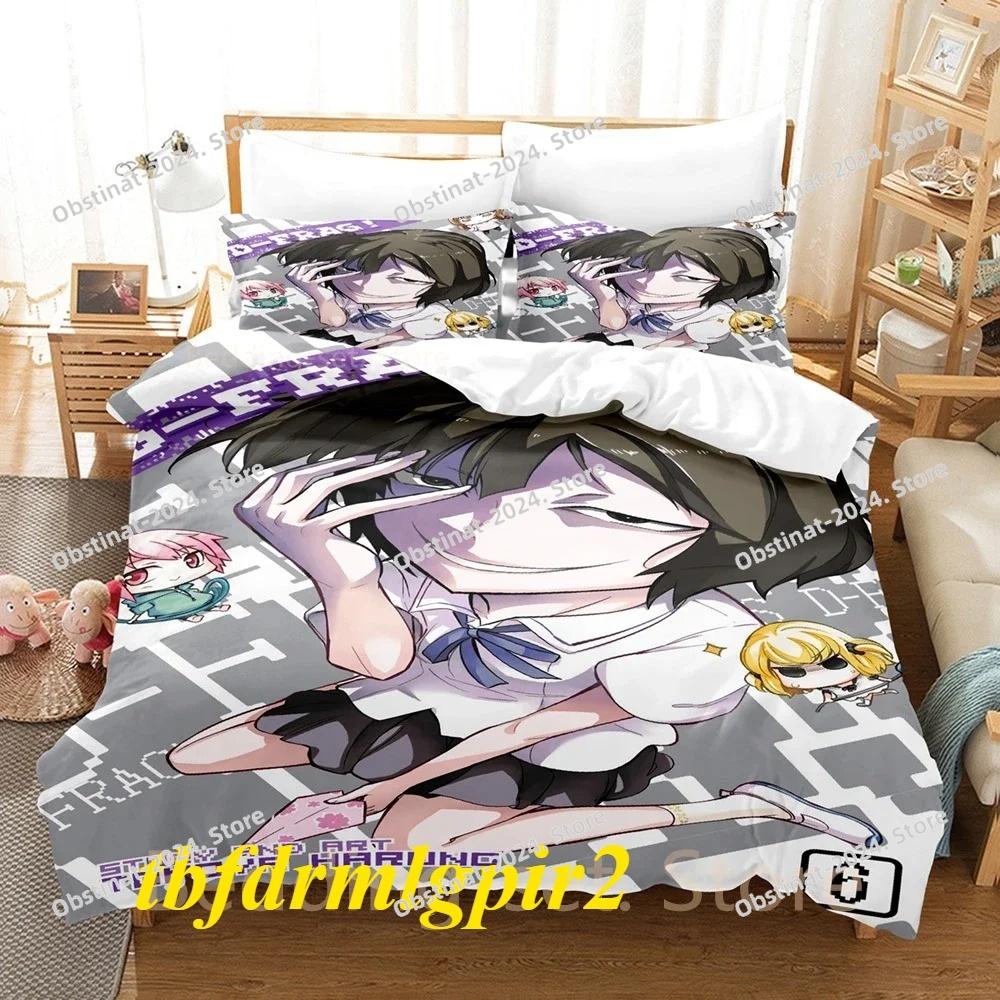 3d Print Anime D-Frag! Bedding Set Duvet Cover Comforter Bed Set Quilt Cover Pillowcase King Queen Twin Size Boys Girls Adult