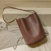 Bolso Pequeño de Hada con Aceite Sólido de Material PU, Bolso Cubo Casual Salvaje de Hombro Único, Bolso Bandolera para Mujer