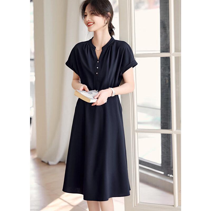 Elegant V-Neck A-Line Summer Dress