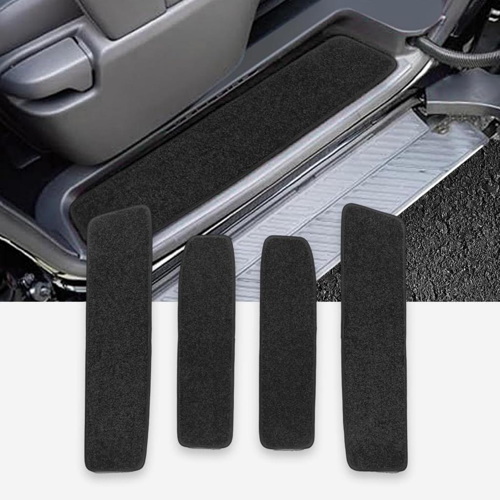 Compatible with Toyota New 40 Series 3rd Generation Side Step Set of 4 Alphard/Vellfire (2023-Present), Mats, Black,