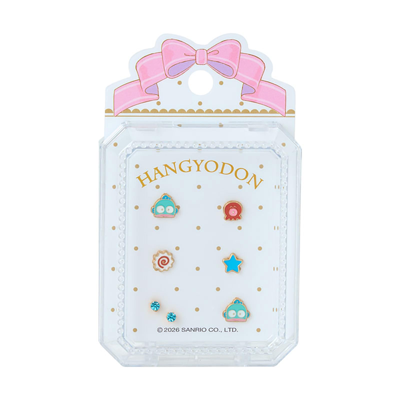 Sanrio Pearls Earrings 7-Piece Set Hangyodon 923443