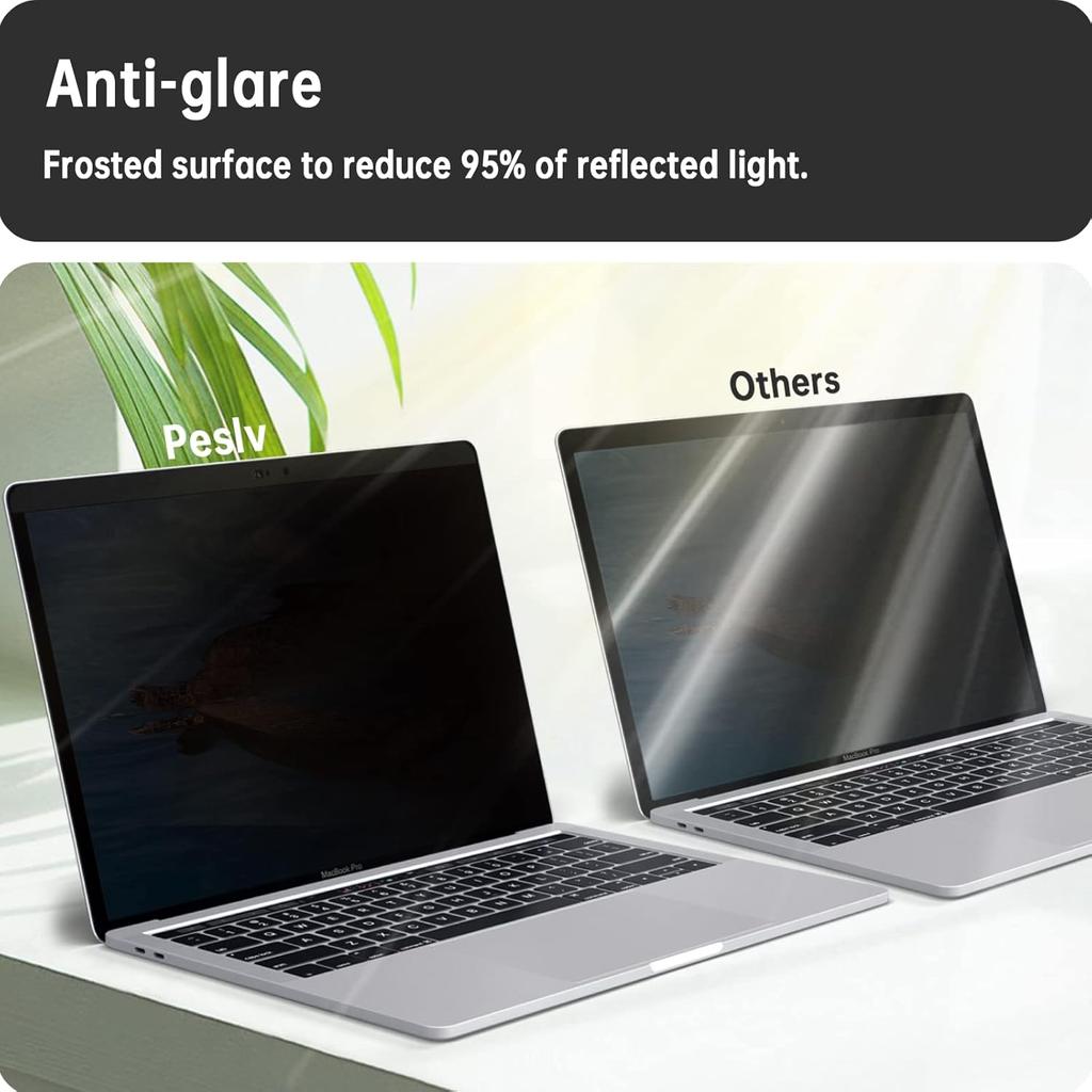 Magnetic Privacy Screen Compatible with Macbook Air 13 Inch (2018-2021, M1)Macbook Pro 13 In (2016-2022, M1, M2)Removable Anti Blue Light Glare Filter