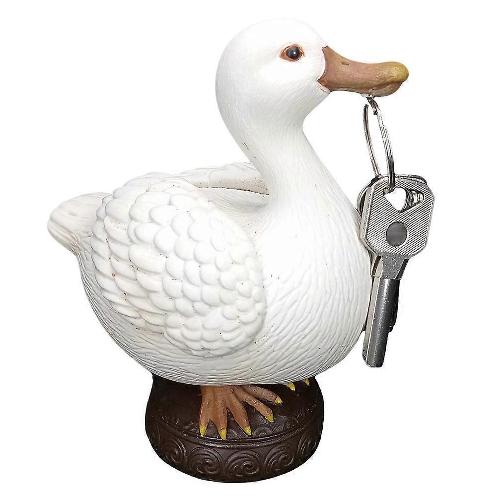 Magnetic Duck Key Holder, Cute Resin Duck Statue for Key Hanger, Home Dcor Housewarming Gifts