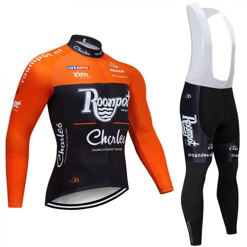 Long Sleeve Suit Men's Bib Pants Mountain Bike Cycling Clothes Direct Sales Off-road