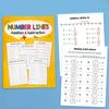 Number Line Workbook Exercise Notebook for Middle High School Math Curriculum Quality Paper for Teachers and Students