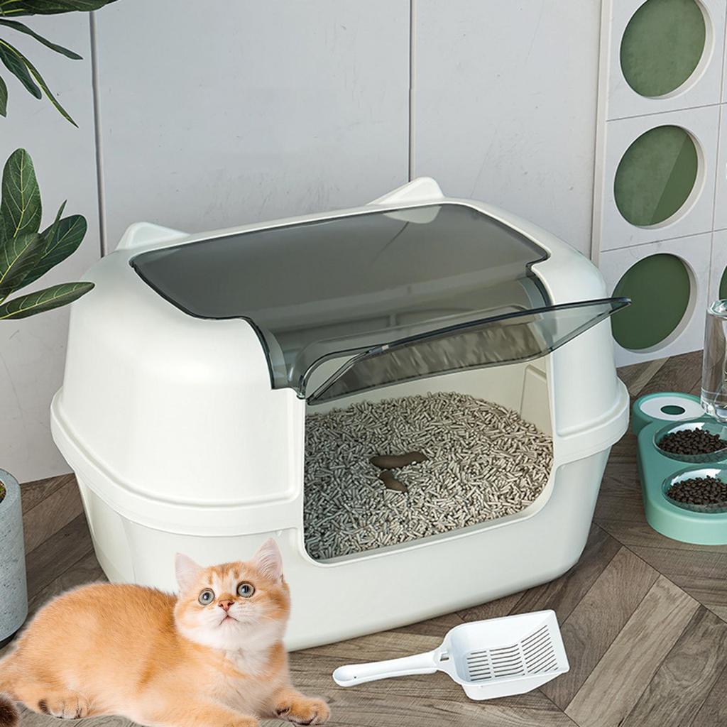 Cat Litter Box with Enclosure And Spade for Home Apartment