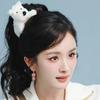 Yang Mi-Style West Highland Puppy Plush Hair Clip - Cute Cartoon Hairpin Accessory