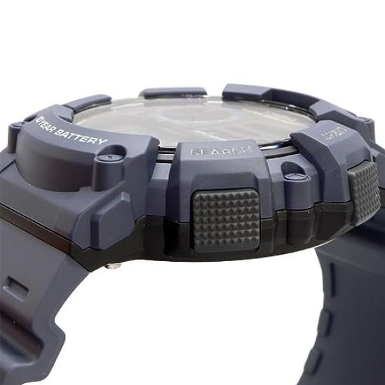 Casio Multifunction Digital Watch with Clear Dial and Resin Strap Men's Band, WS-1500H-2AVDF, Blue,
