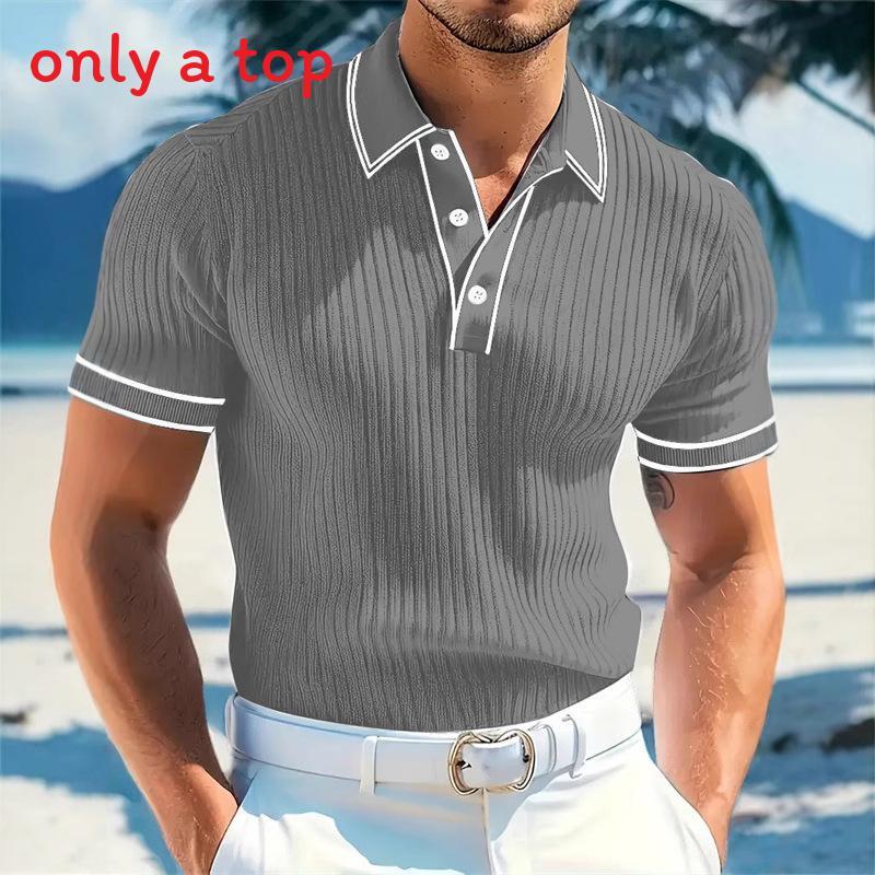 Polo Shirt Men Summer Short Sleeve Breathable Casual Fashion Polo Top For Youth